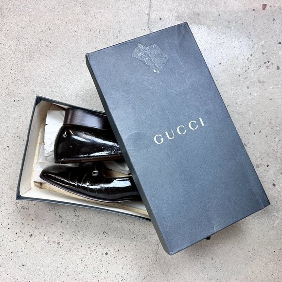 Vintage Gucci Patent Horsebit Loafers - Picture 10 of 11